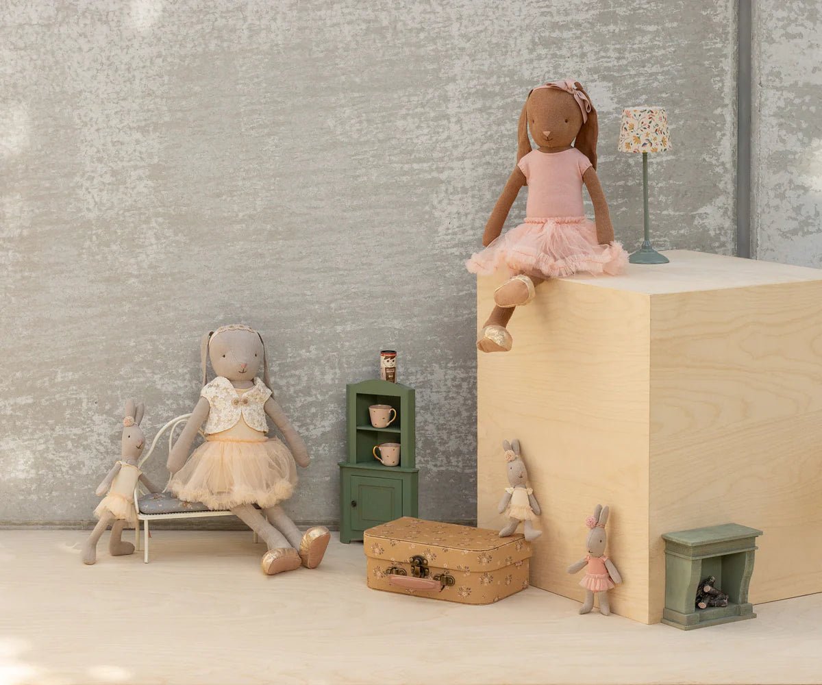 Maileg - Maileg - Konijn ballerina met balletpakje en rok - roze - maat 3 - Playlaan