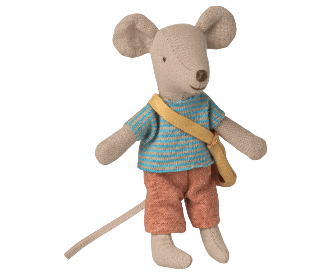 Maileg - Maileg - Little brother mouse with bag - Playlaan