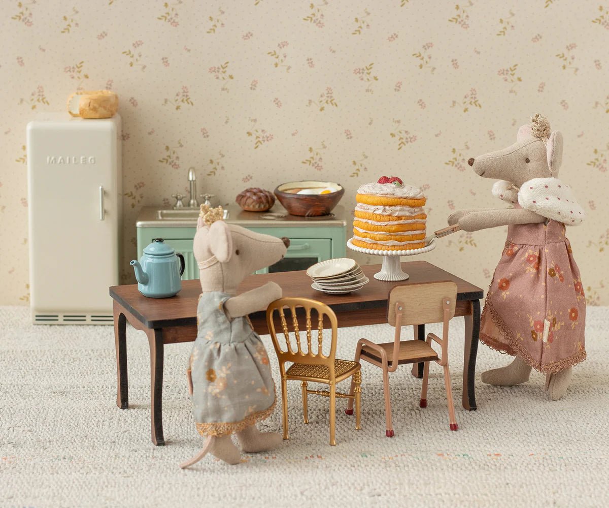 Maileg - Maileg - Long dining table, Mouse - Playlaan