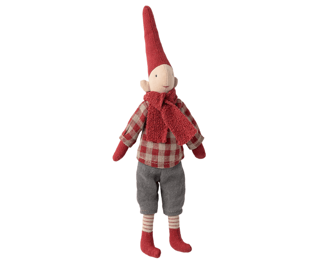 Maileg - Maileg - Pixy jongen maat 1 - rood geruit overhemd - Playlaan