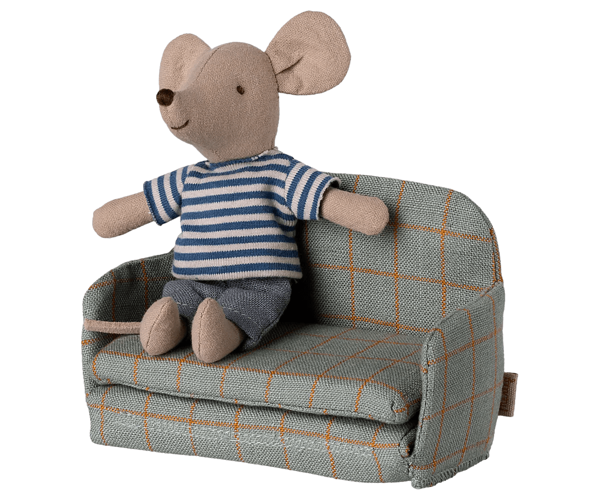 Maileg - Maileg - Slaapbank Muis - Checker - Playlaan