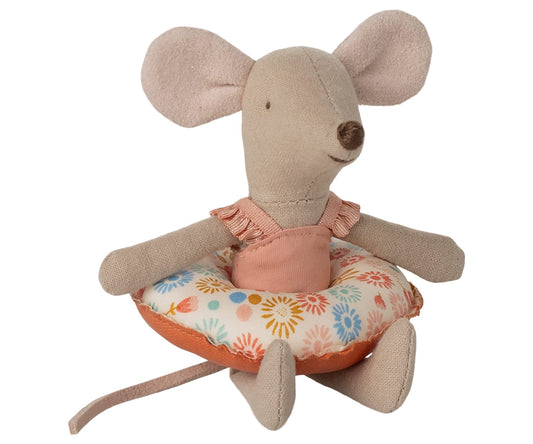 Maileg - Maileg - Strandmuis met Zwemband Kleine Zus - Bloemen - Playlaan