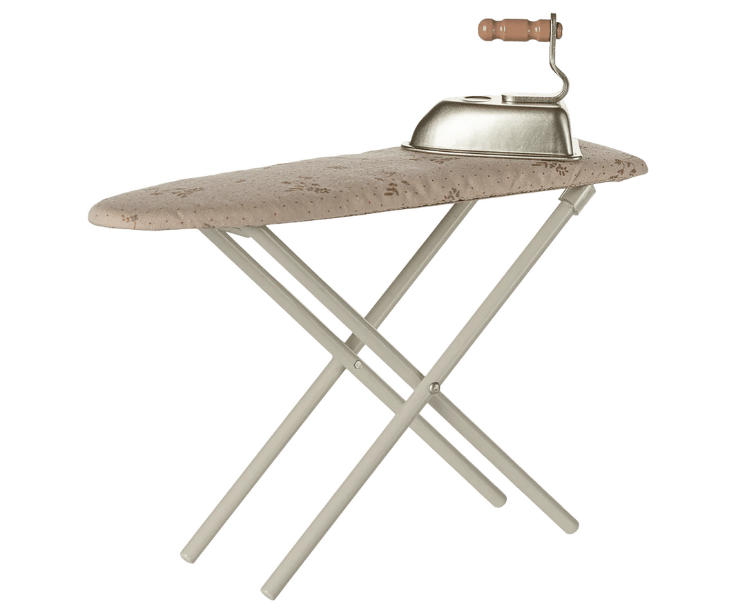 Maileg - Maileg - Strijkijzer en strijkplank, Miniatuur - Gebroken wit - Playlaan