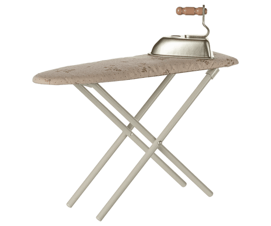 Maileg - Maileg - Strijkijzer en strijkplank, Miniatuur - Gebroken wit - Playlaan