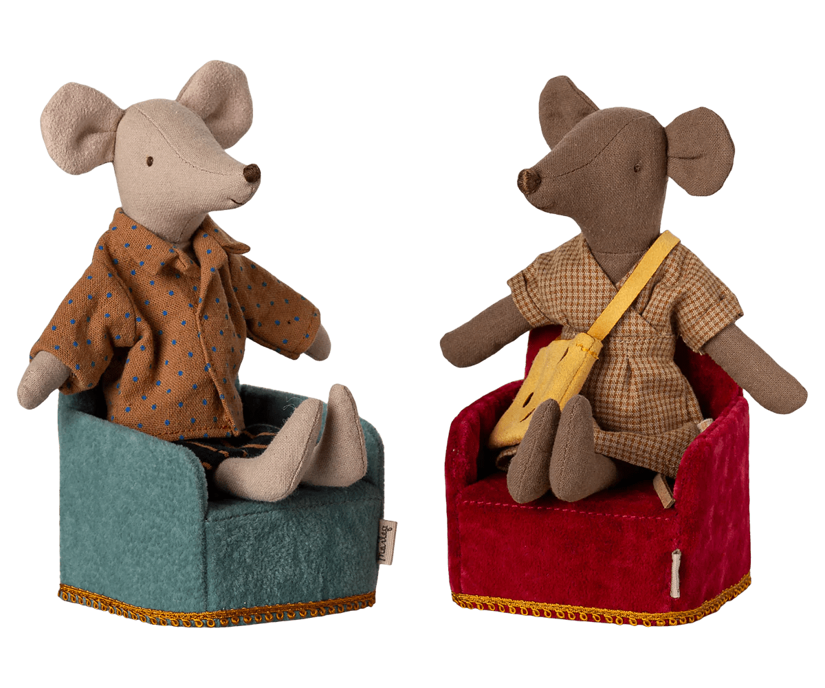 Maileg - Maileg - Vouwstoel Muis - Rood - Playlaan