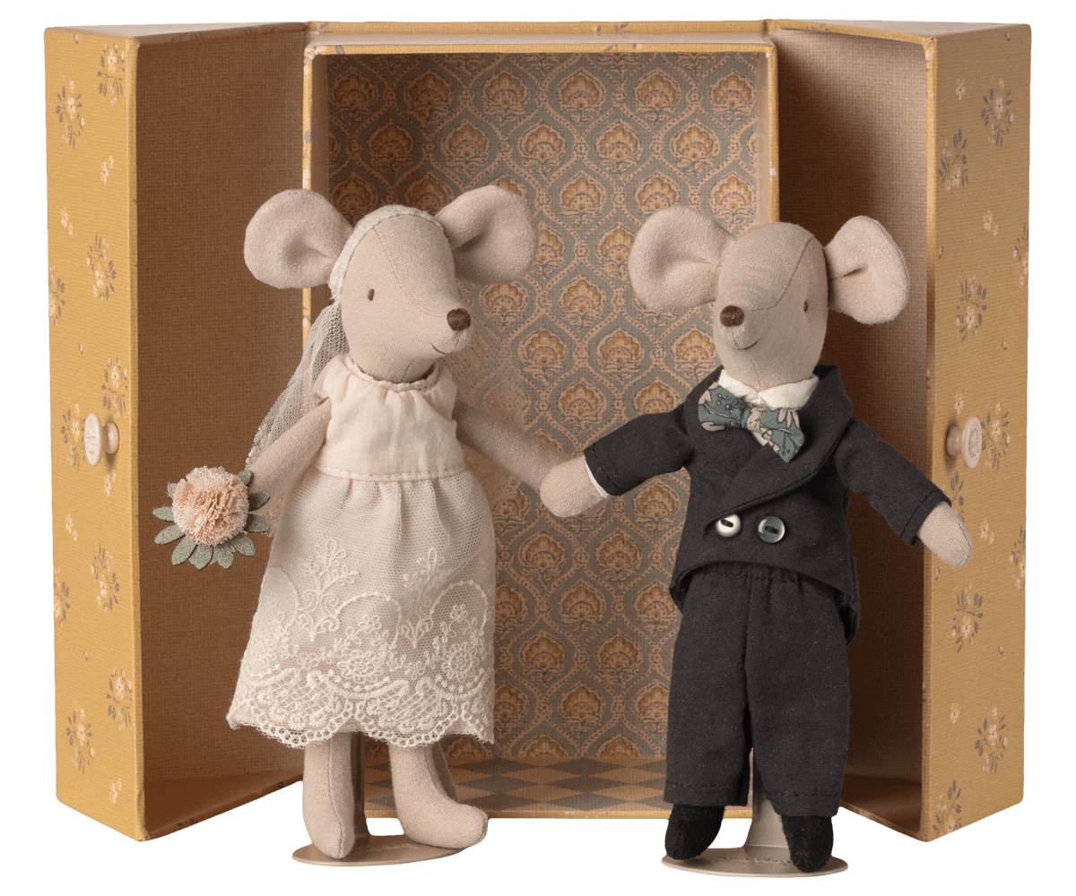Maileg - Maileg - Wedding mice couple in box, Mum and Dad - Playlaan