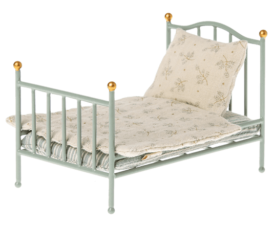 Maileg - Vintage bed, Muis - Mint - Playlaan