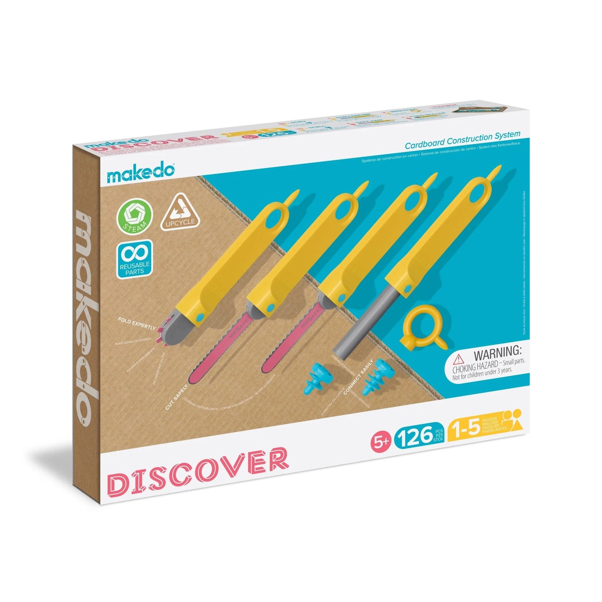 Makedo - Makedo - Discover Kit 126 pieces - Playlaan