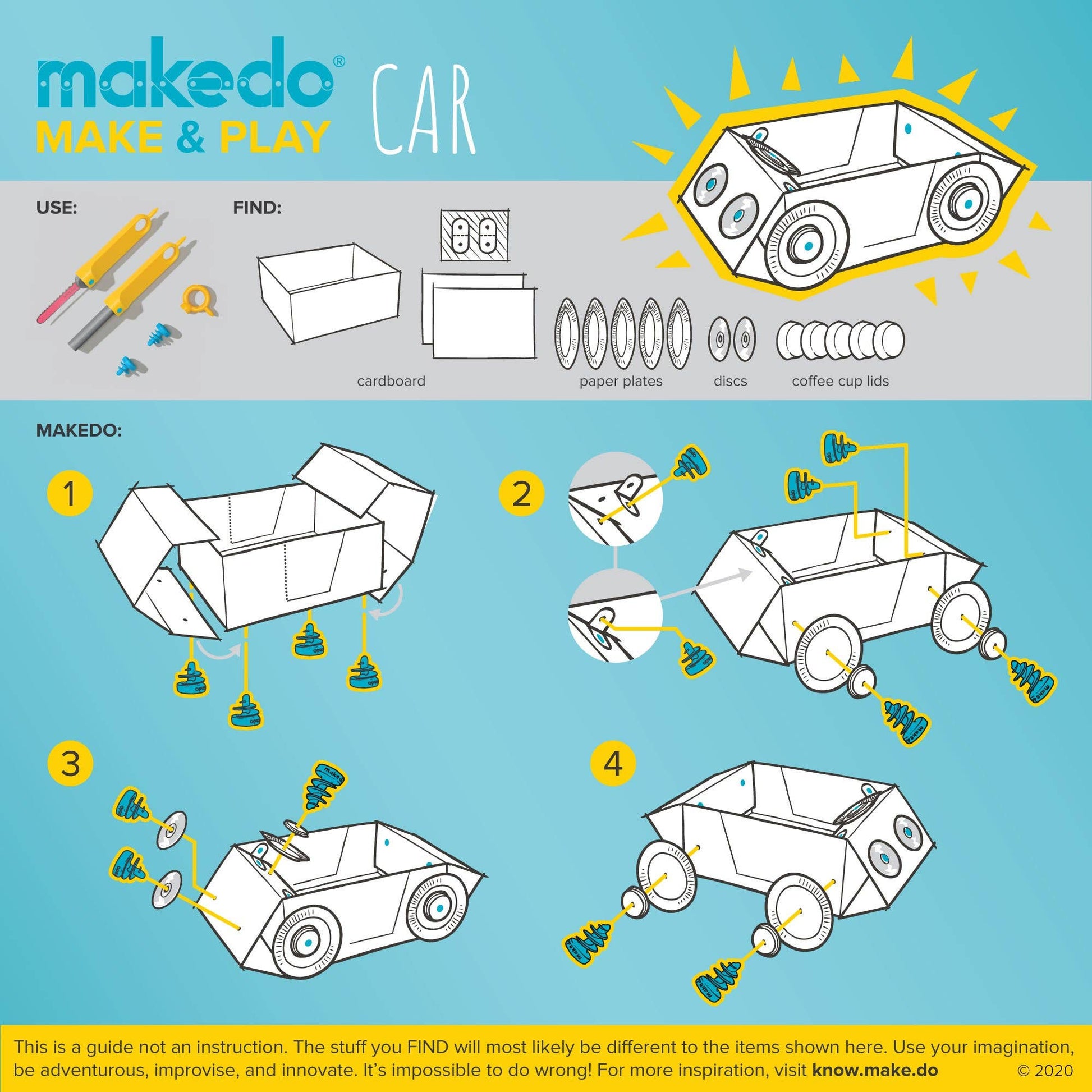 Makedo - Makedo - Exploring Kit 50 pieces - Playlaan