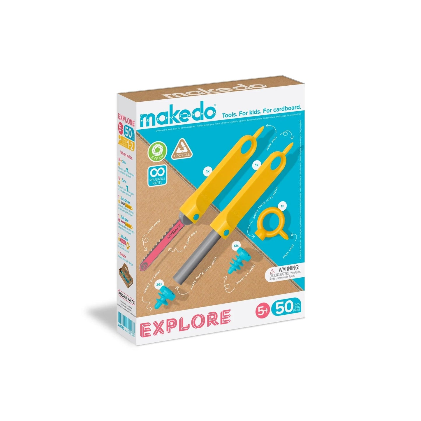 Makedo - Makedo - Exploring Kit 50 pieces - Playlaan