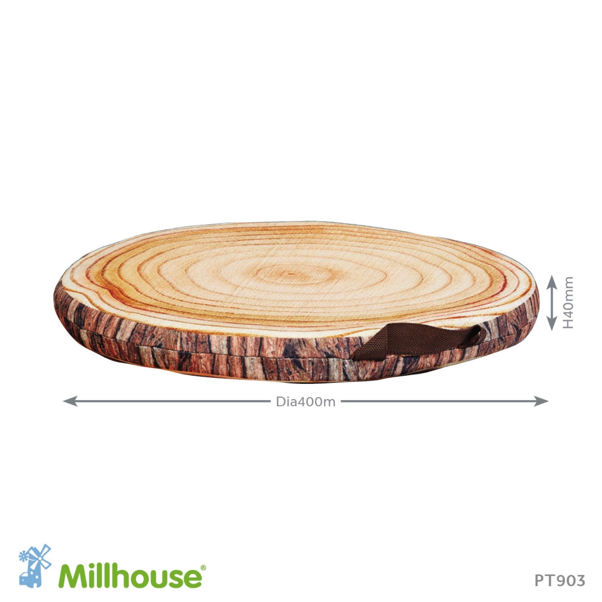 Millhouse - Millhouse - Boomstam zitkussens met opbergtas (6 stuks) - Playlaan