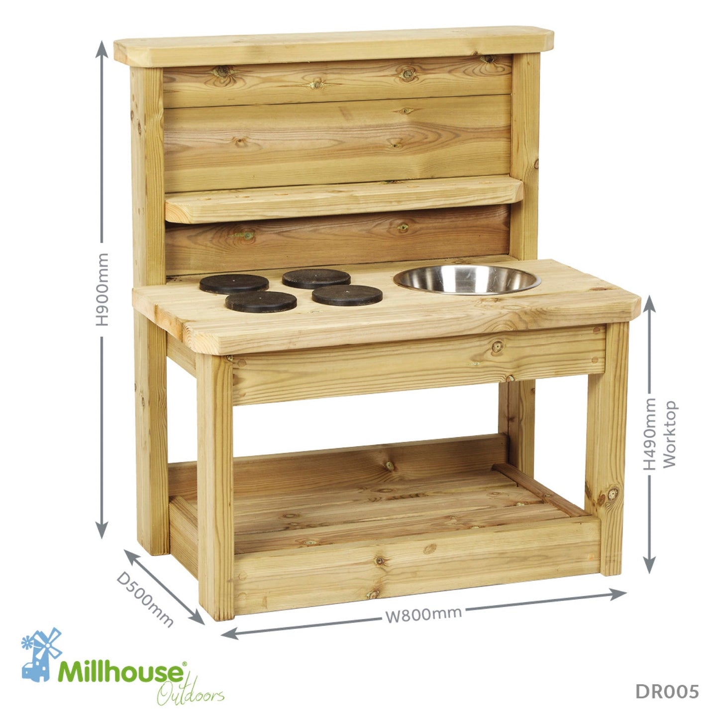 Millhouse - Millhouse - Compacte modderkeuken voor kinderen - Playlaan