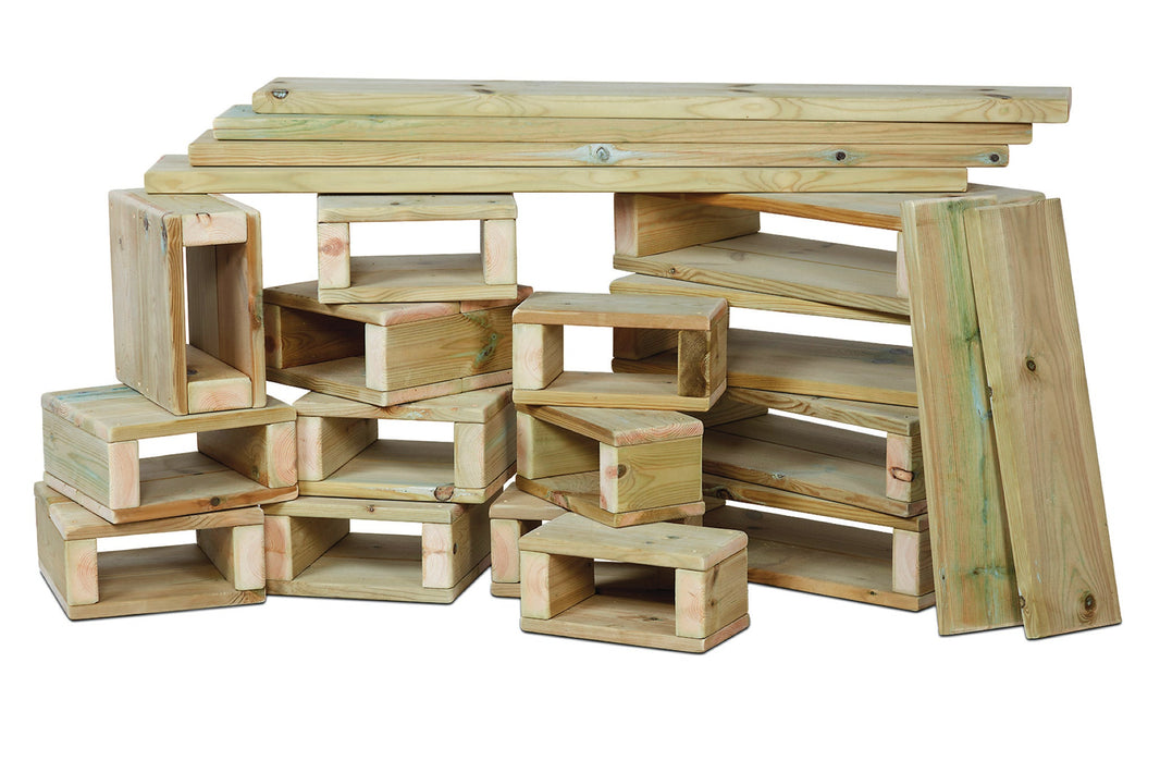 Millhouse - Millhouse - Constructieblokken set (22 stuks) voor buiten - Playlaan