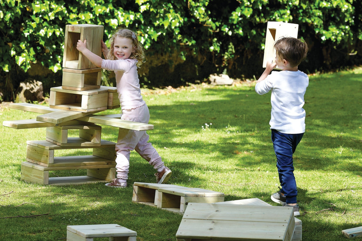 Millhouse - Millhouse - Constructieblokken set (22 stuks) voor buiten - Playlaan
