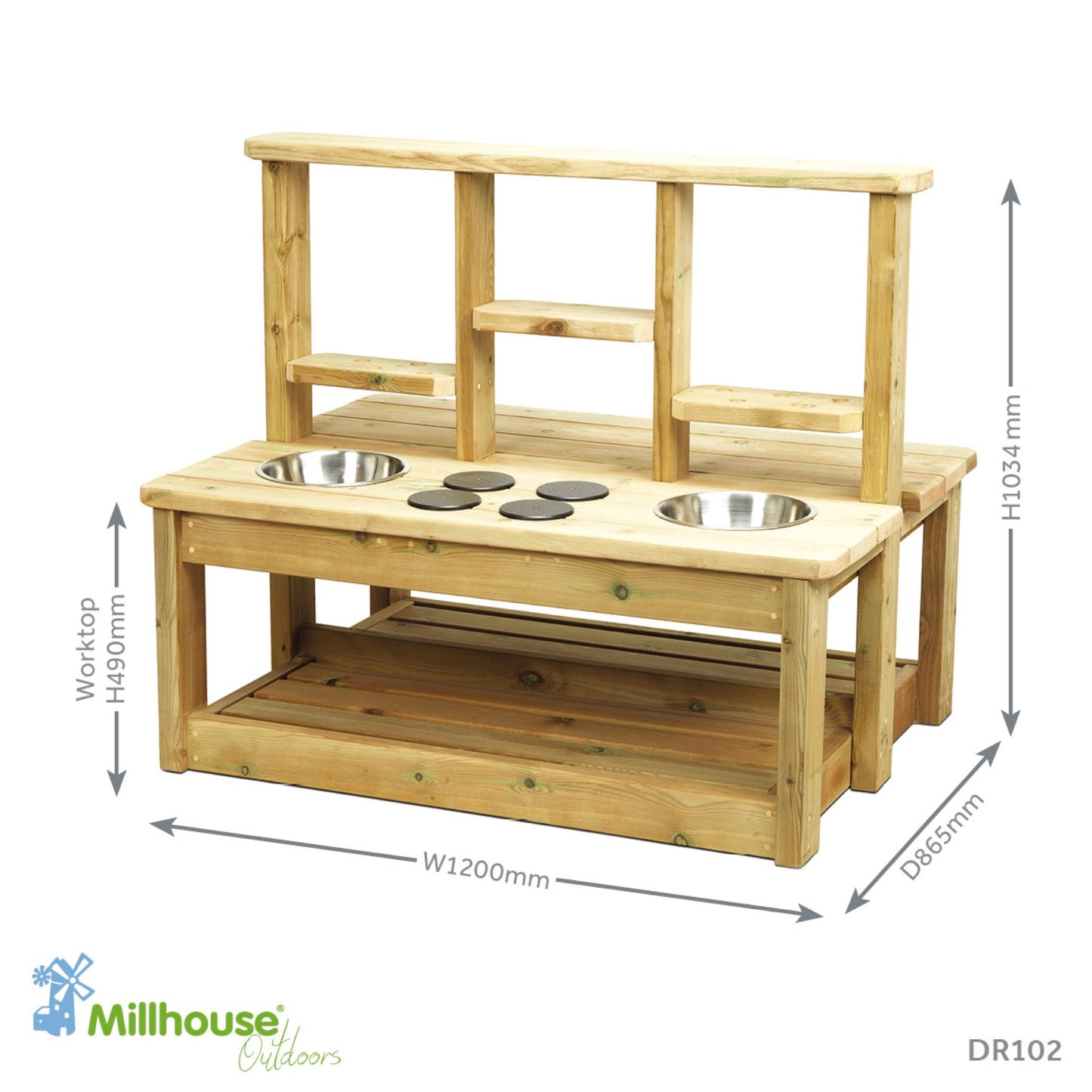 Millhouse - Millhouse - Eiland modderkeuken voor buiten - Playlaan