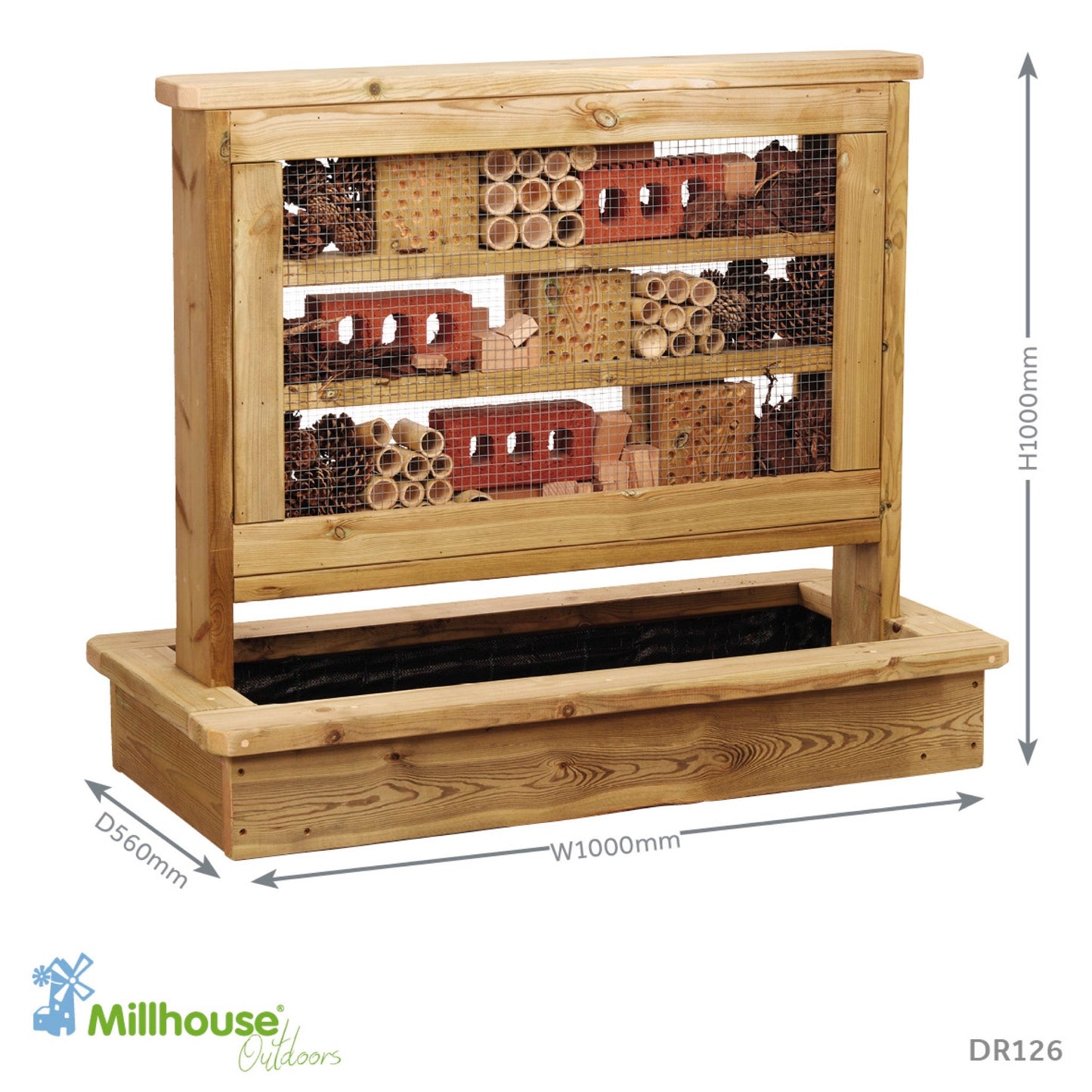 Millhouse - Millhouse - Insectenhotel met plantenbak - Playlaan