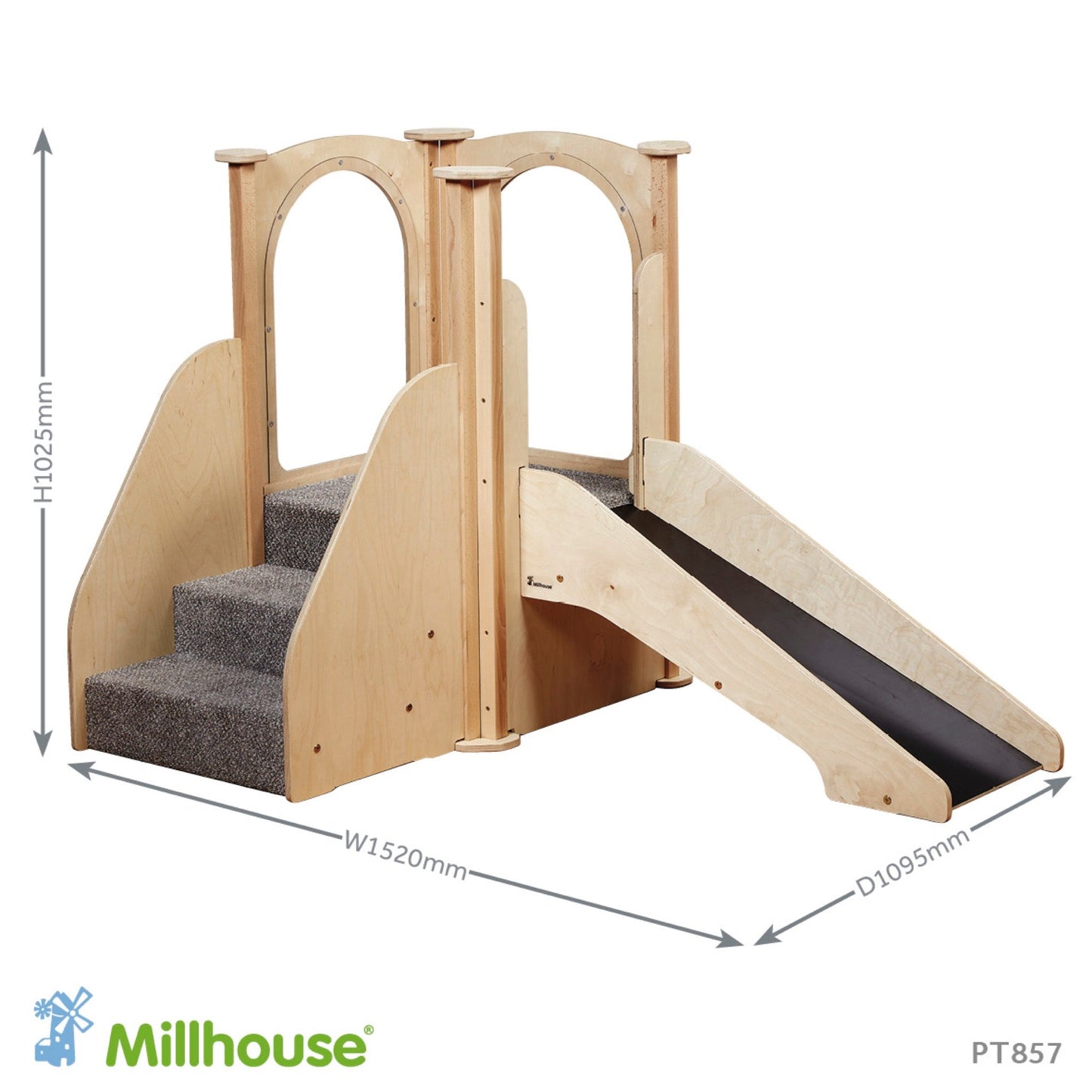 Millhouse - Millhouse - Kinder Gym Klimtrap met glijbaan - Playlaan