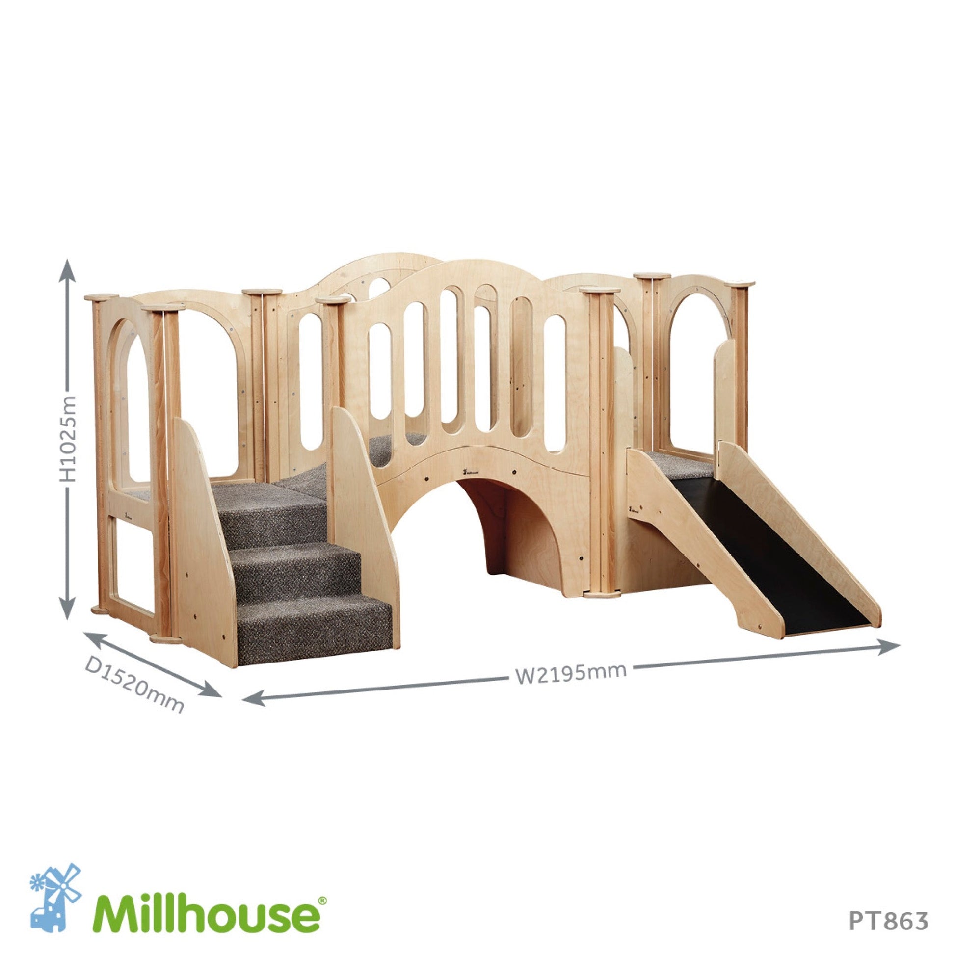 Millhouse - Millhouse - Kinder Gym Kruip- en glijtoestel - Playlaan