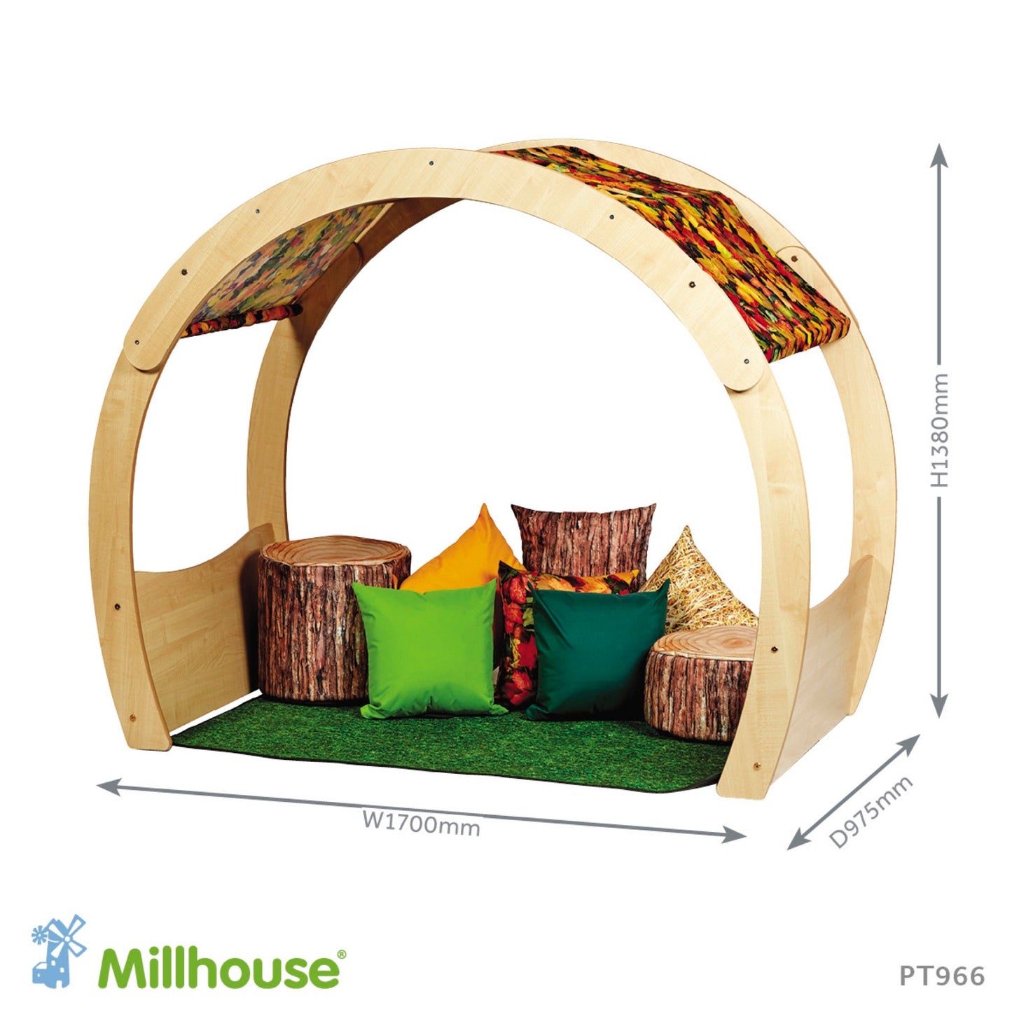 Millhouse - Millhouse - Knusse speelhoek Cosy Cove groot met herfst accessoire set - Playlaan