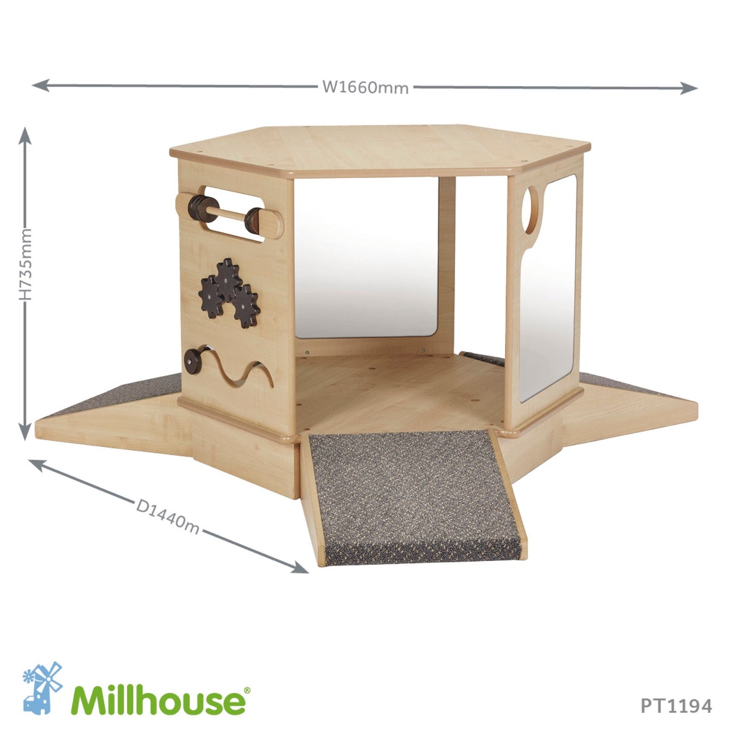 Millhouse - Millhouse - Magische spiegelhut met hellingen - Playlaan