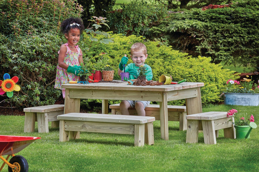 Millhouse - Millhouse - Medium Table & Bench Set Toddler - Playlaan