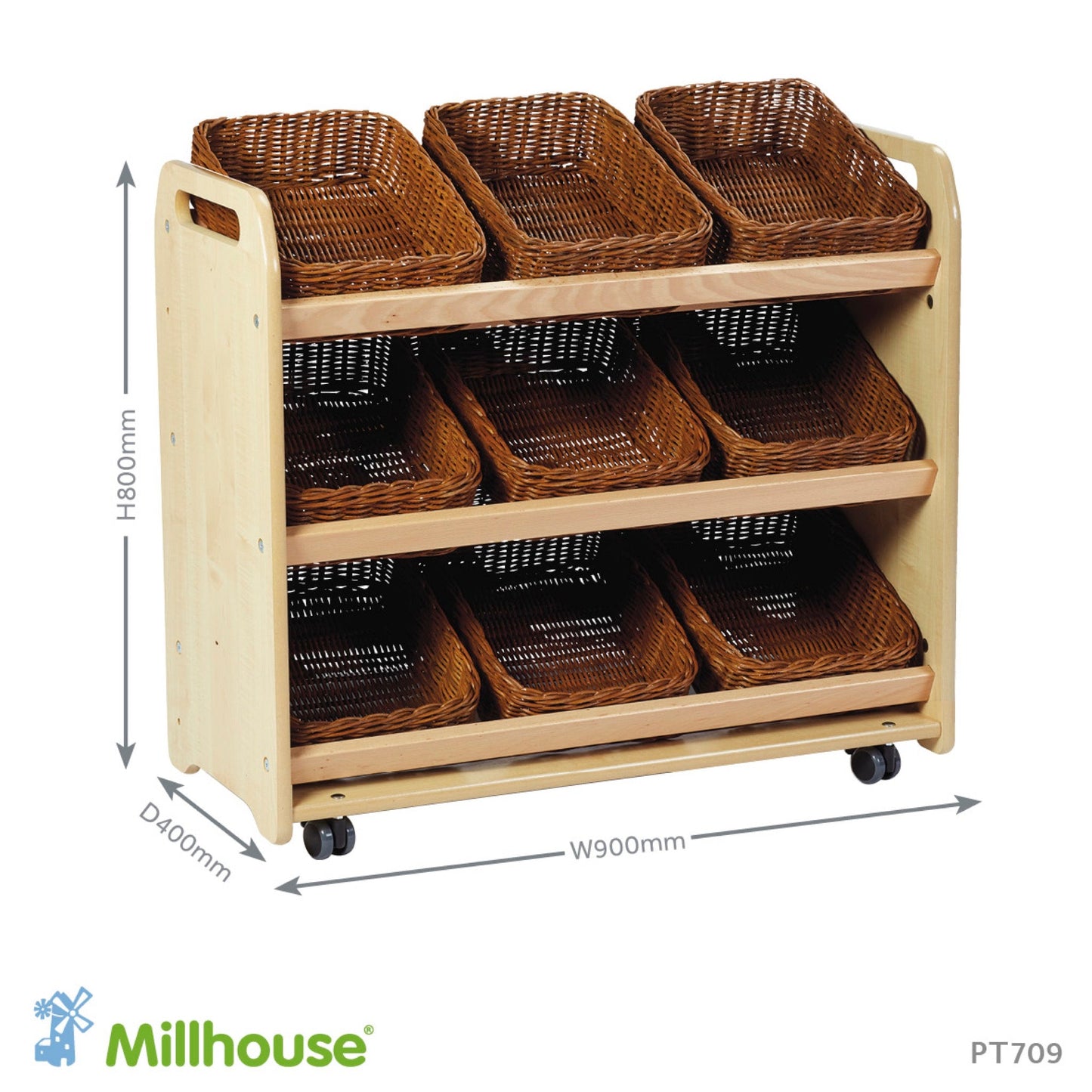 Millhouse - Millhouse - Modulaire kast met manden - Playlaan