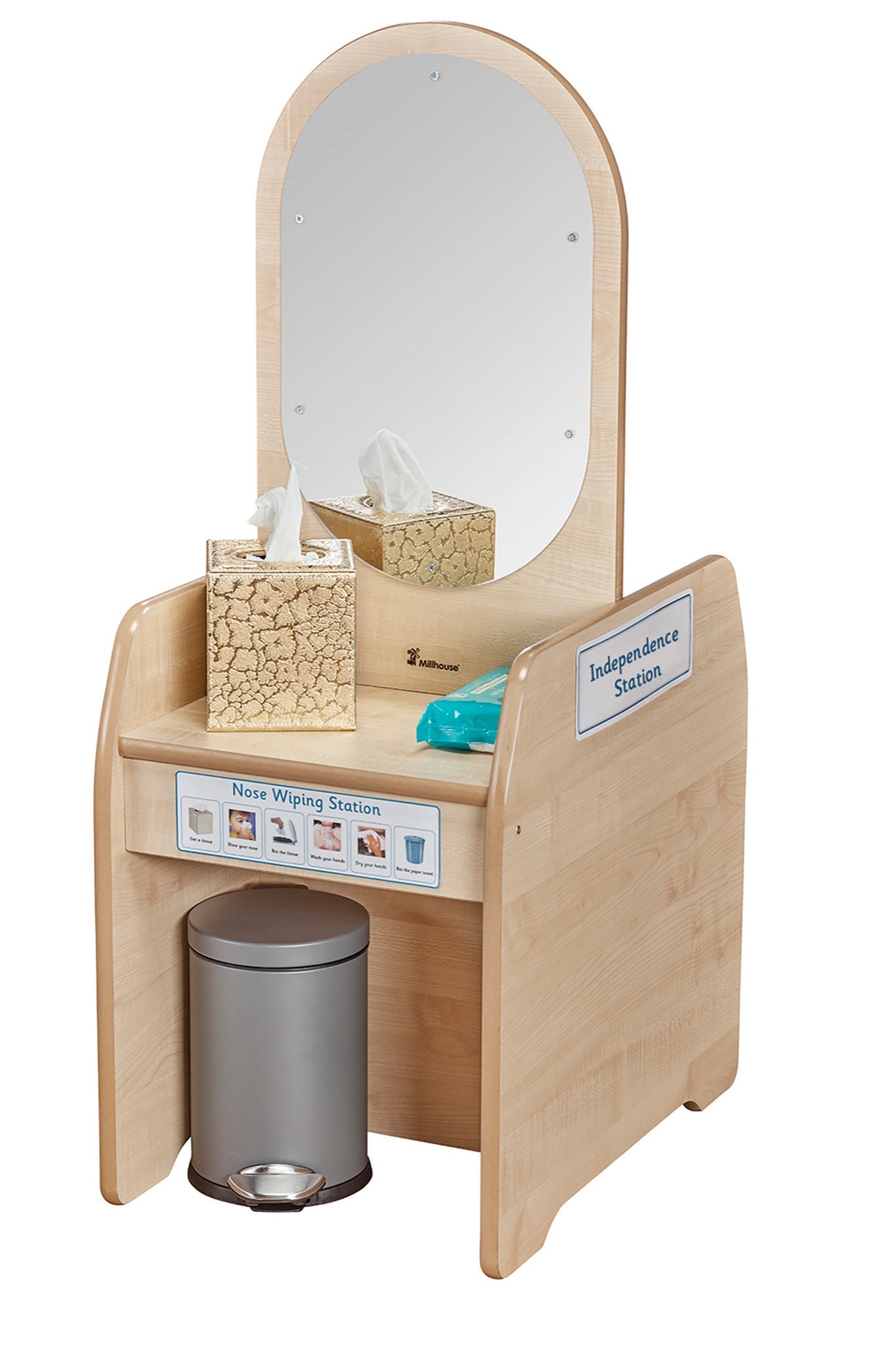 Millhouse - Millhouse - Montessori self - care station (dubbelzijdig) - Playlaan