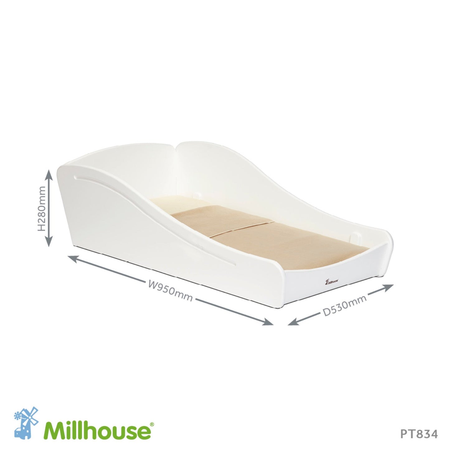 Millhouse - Millhouse - Montessori slaap pod wit - Playlaan