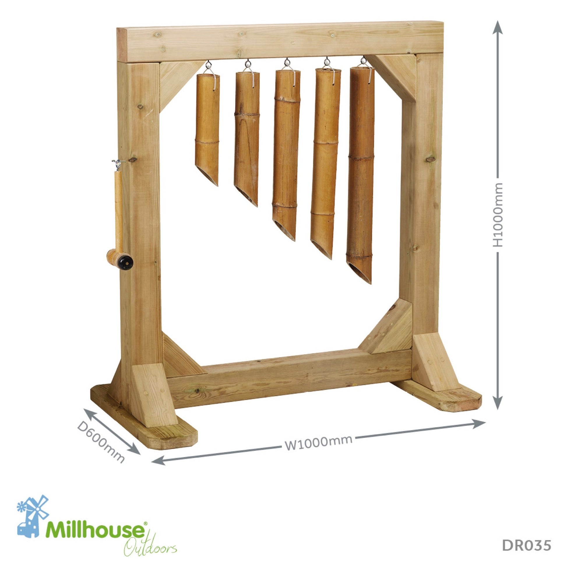 Millhouse - Millhouse - Muziekframe met bamboe klokkenspel - Playlaan