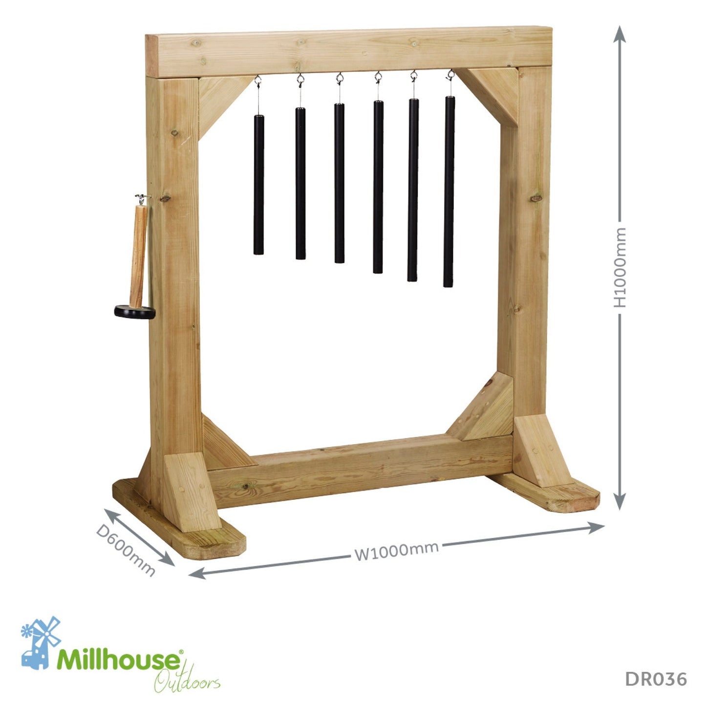 Millhouse - Millhouse - Muziekframe met klankstaven - Playlaan