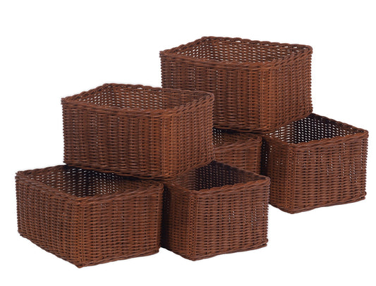 Millhouse - Millhouse - Natuurlijke opbergmanden groot (6 stuks) - Playlaan