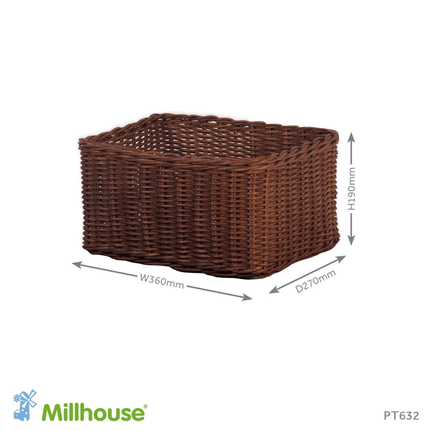 Millhouse - Millhouse - Natuurlijke opbergmanden groot (6 stuks) - Playlaan