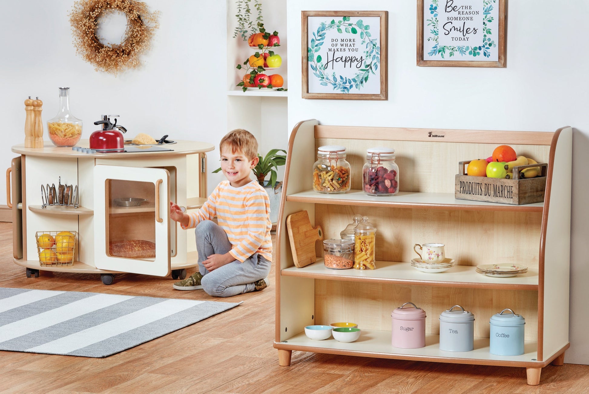 Millhouse - Millhouse - Open opbergkast met spiegelachterwand - Home from Home - Playlaan