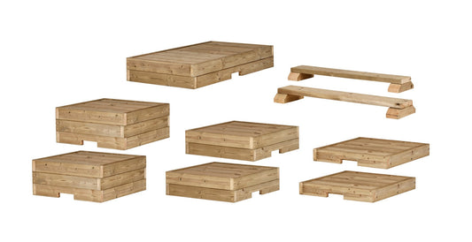 Millhouse - Millhouse - Podium voor activiteiten en spel - complete set - Playlaan