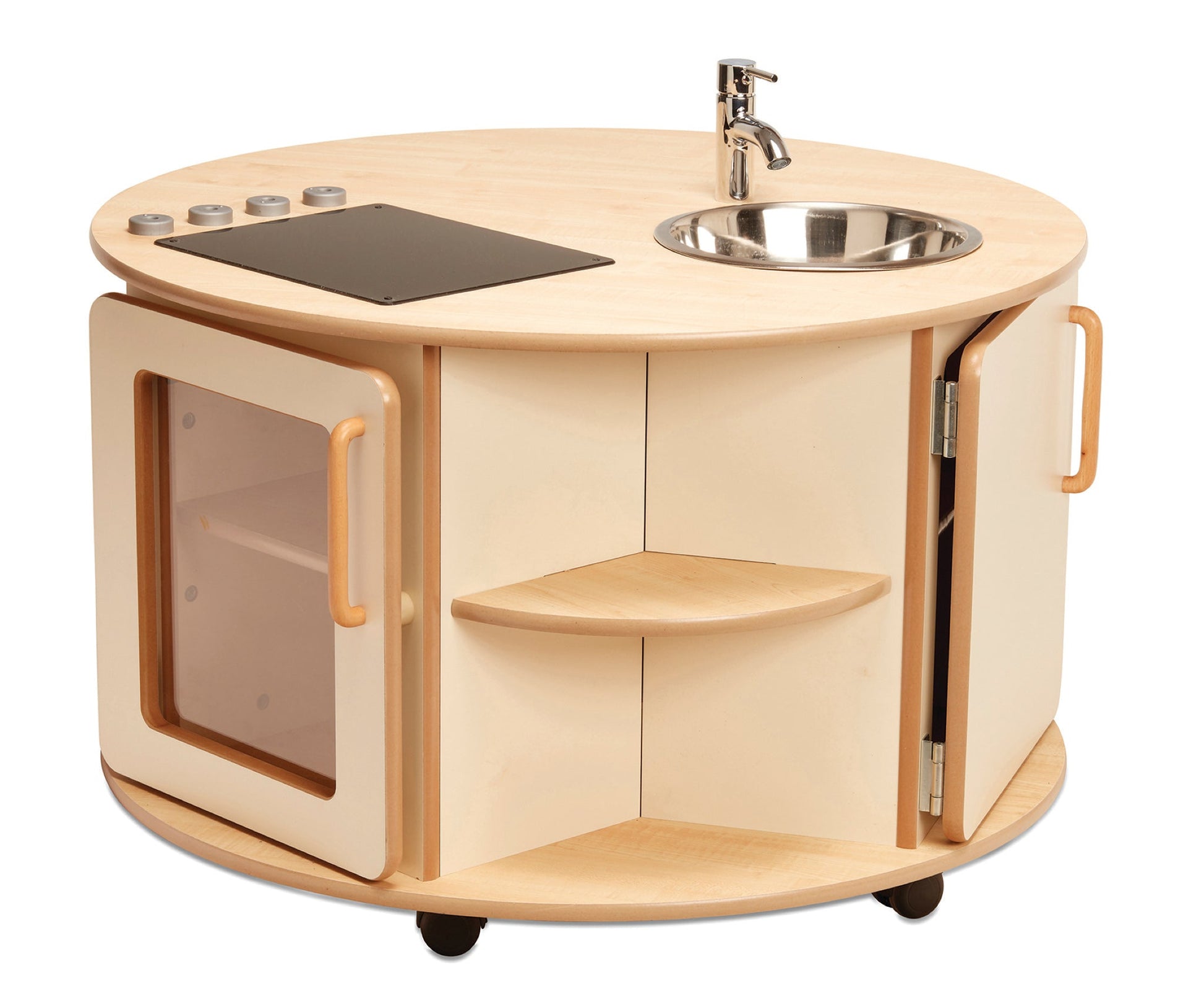 Millhouse - Millhouse - Ronde keukeneiland speelkeuken werkbladhoogte 56cm - Home From Home - Playlaan