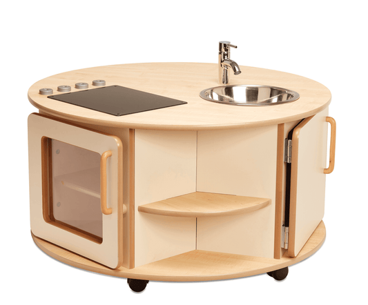 Millhouse - Millhouse - Ronde speelkeuken met kookeiland voor peuters - Playlaan