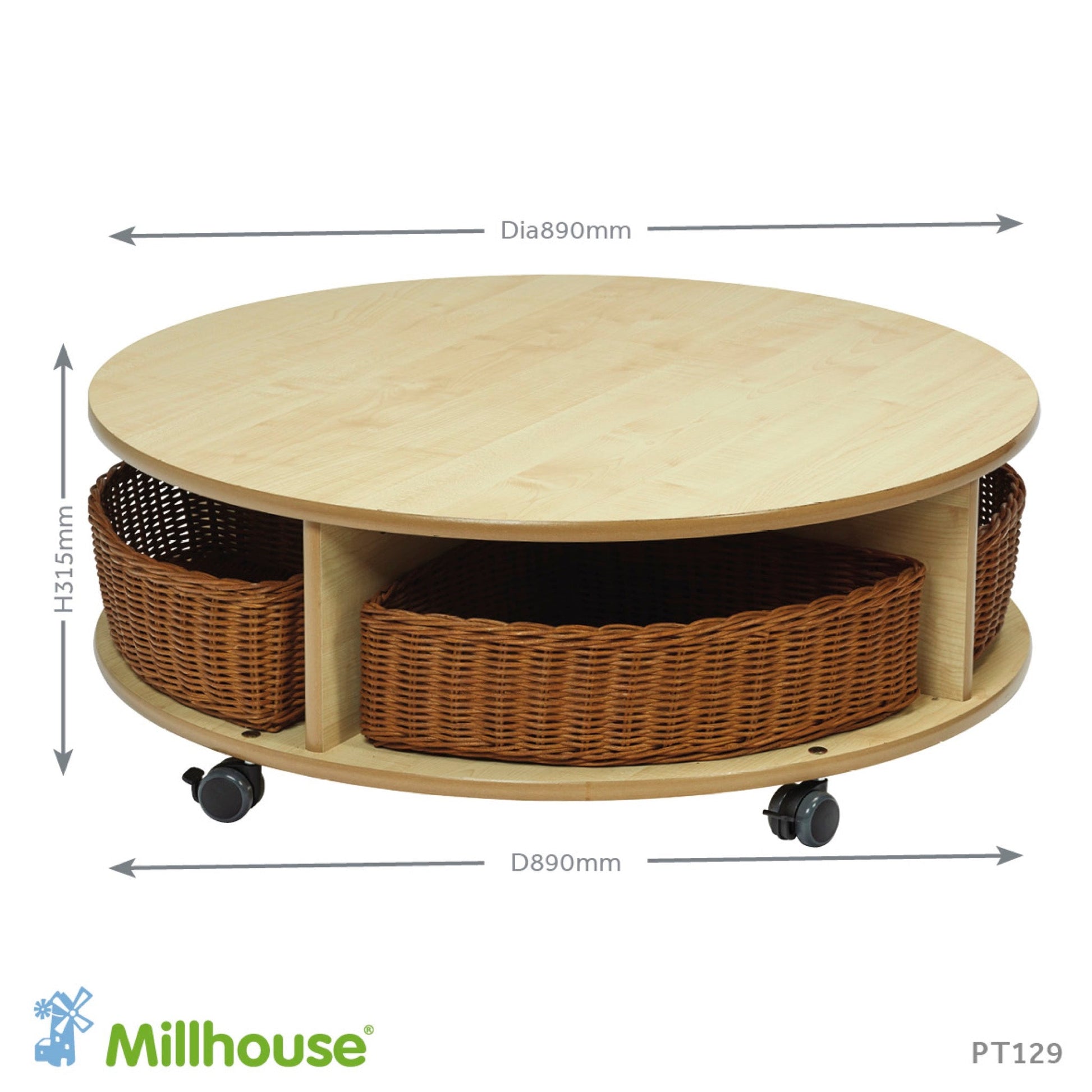 Millhouse - Millhouse - Ronde verrijdbare opbergkast - Playlaan