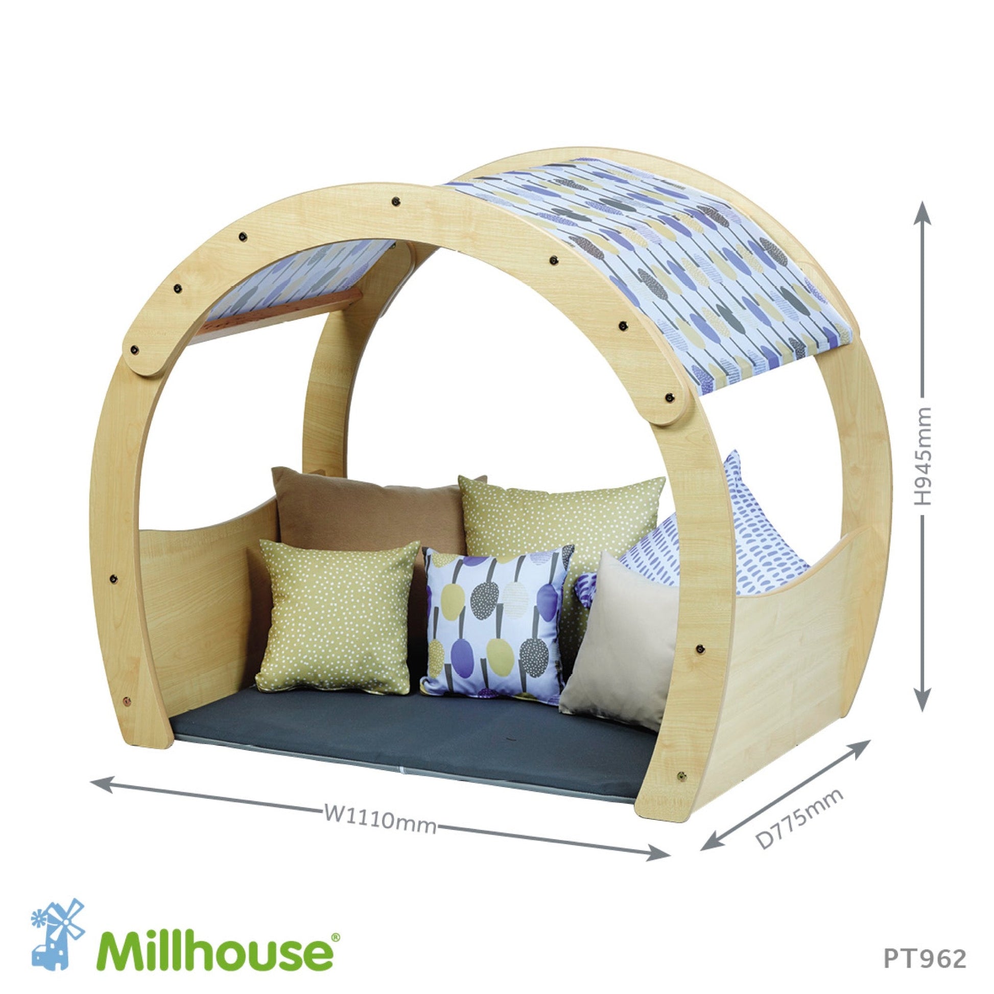Millhouse - Millhouse - Speelhoek boog Cosy Cove klein met Lavender Accessory Set - Playlaan