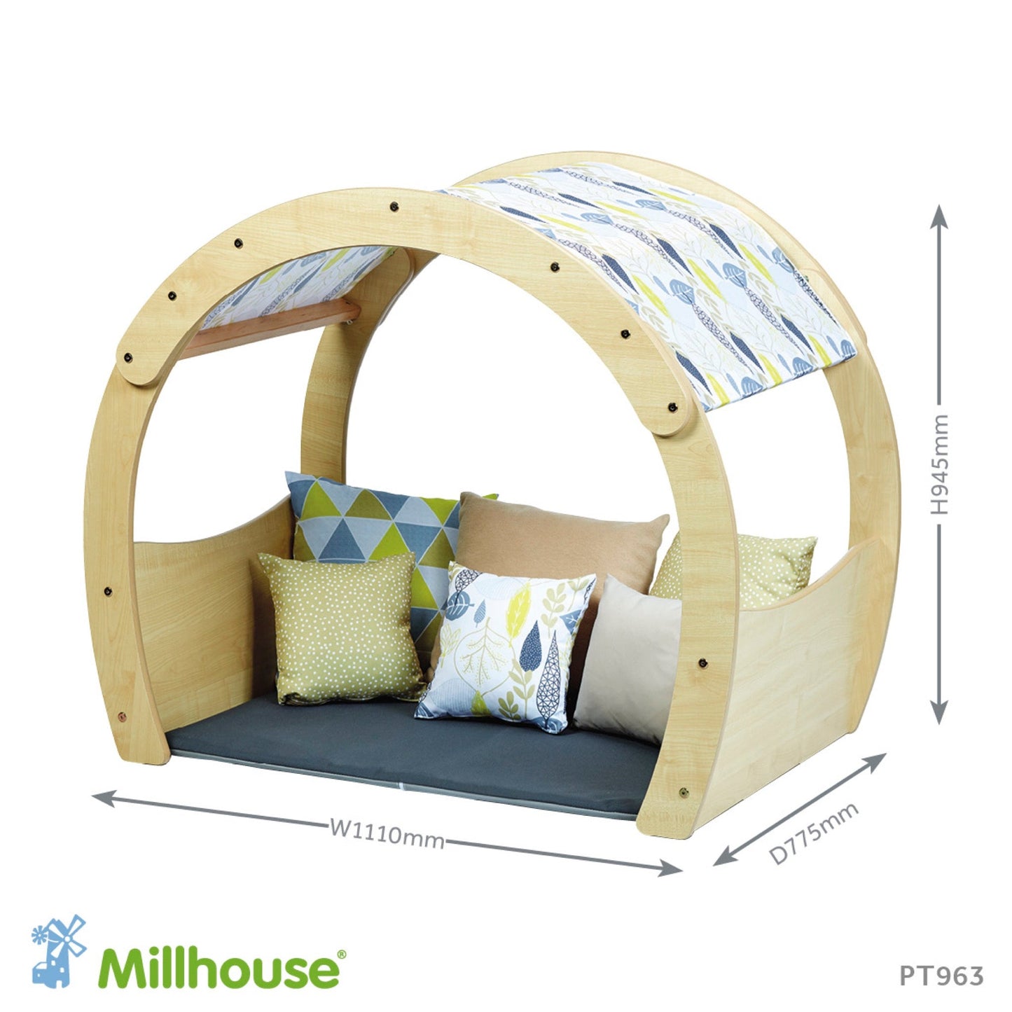 Millhouse - Millhouse - Speelhoek boog Cosy Cove klein met Meadow Accessory Set - Playlaan