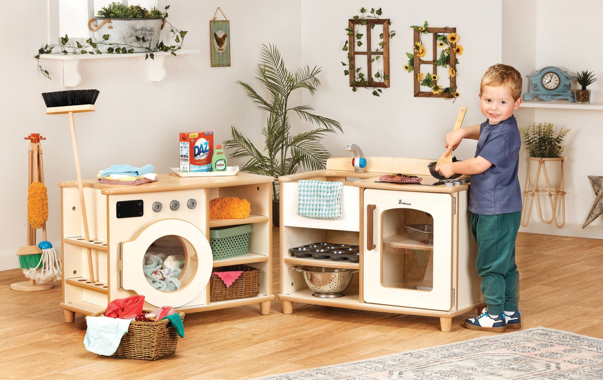 Millhouse - Millhouse - Speelkeuken en wasruimte set Boston - Home from Home - Playlaan