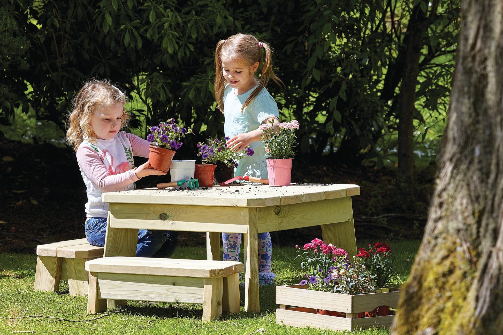 Millhouse - Millhouse - Square Table & Bench Set - Toddler - Playlaan