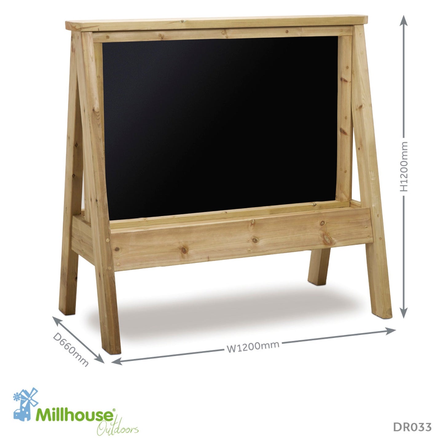 Millhouse - Millhouse - Staande krijtbord ezel groot formaat - Playlaan
