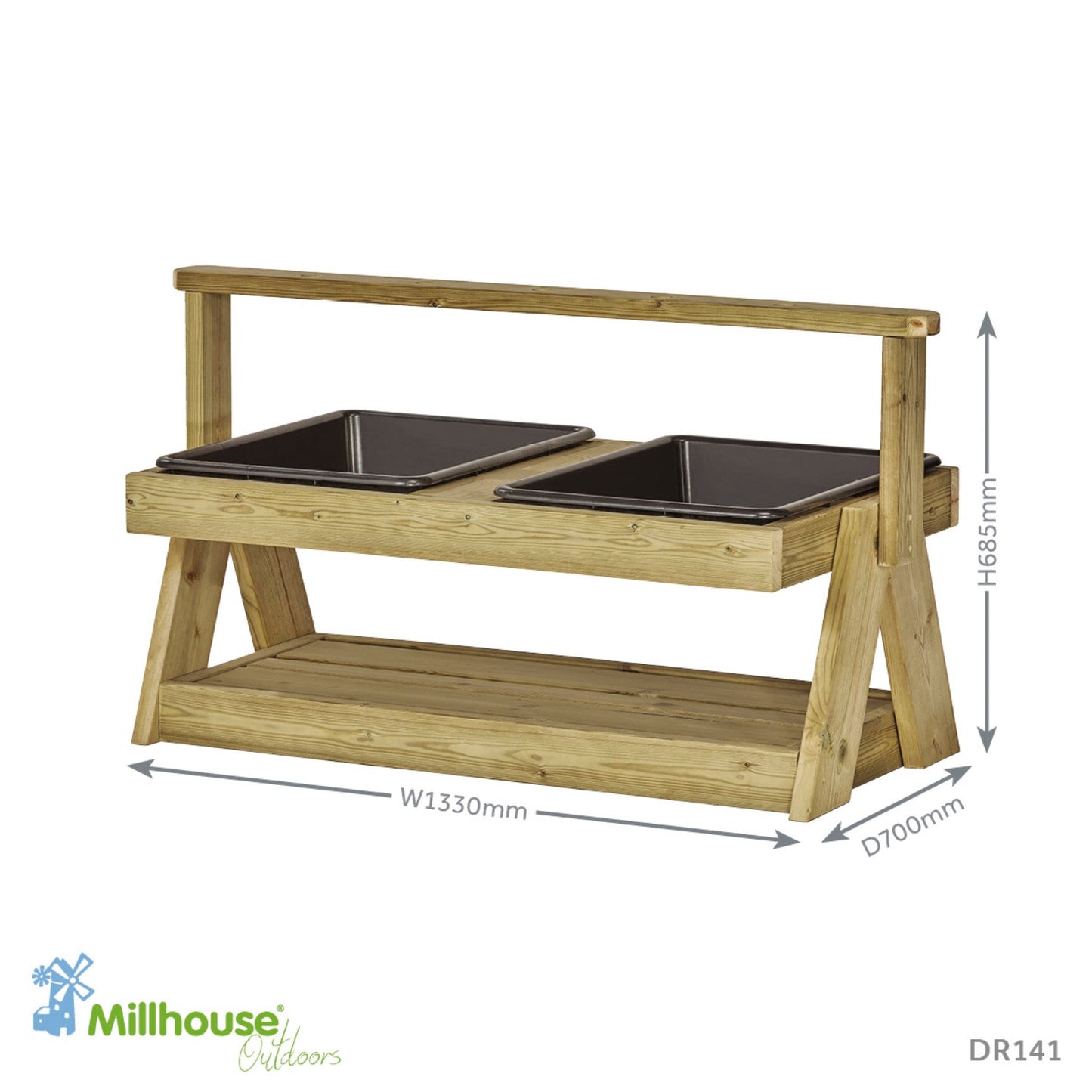 Millhouse - Millhouse - Toddler Double Sand and Water Station - Playlaan