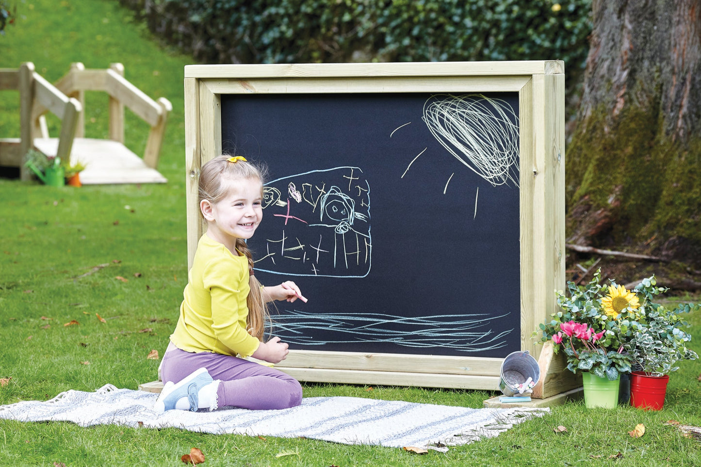 Millhouse - Millhouse - Vrijstaand krijtbord paneel voor kinderen - Playlaan