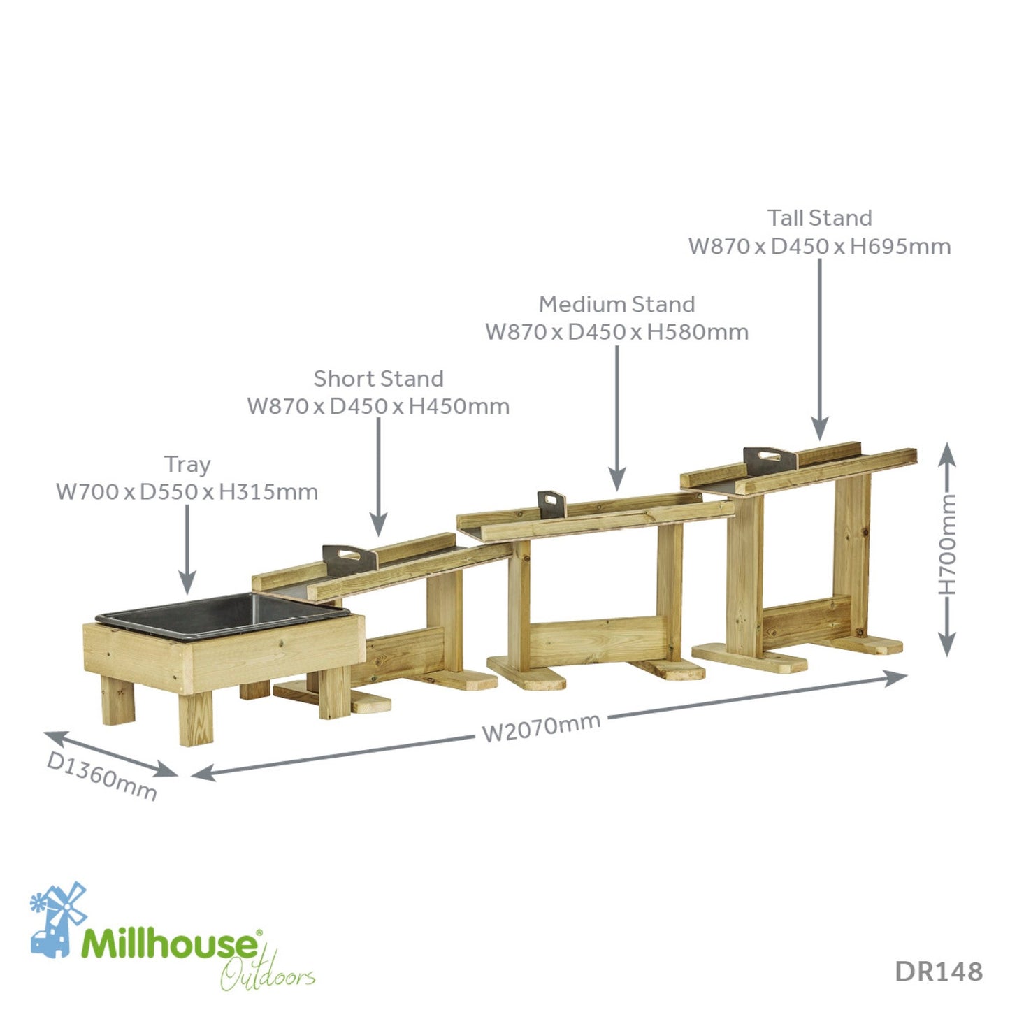 Millhouse - Millhouse - Waterbanen speelset voor buiten - Playlaan
