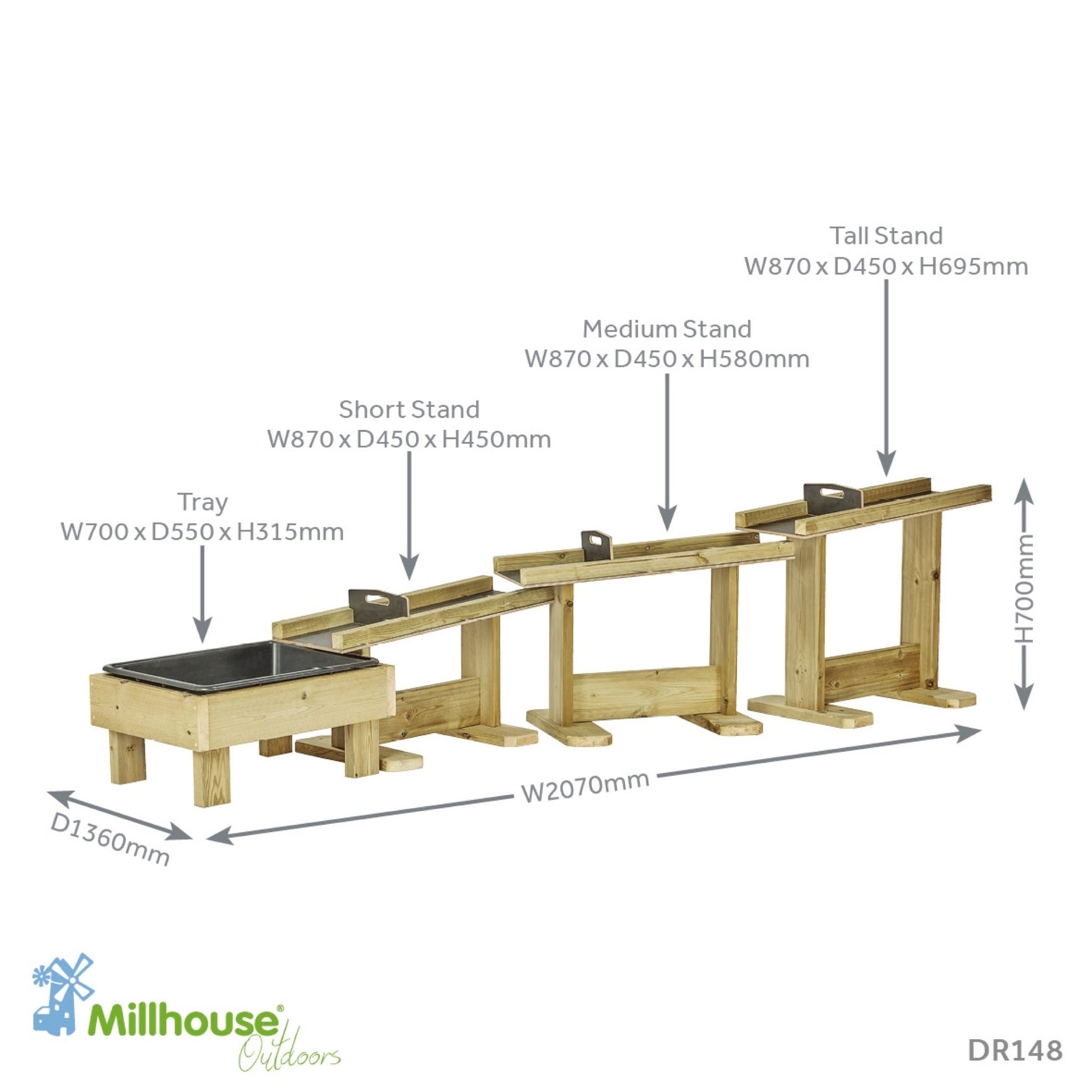 Millhouse - Millhouse - Waterbanen speelset voor buiten - Playlaan