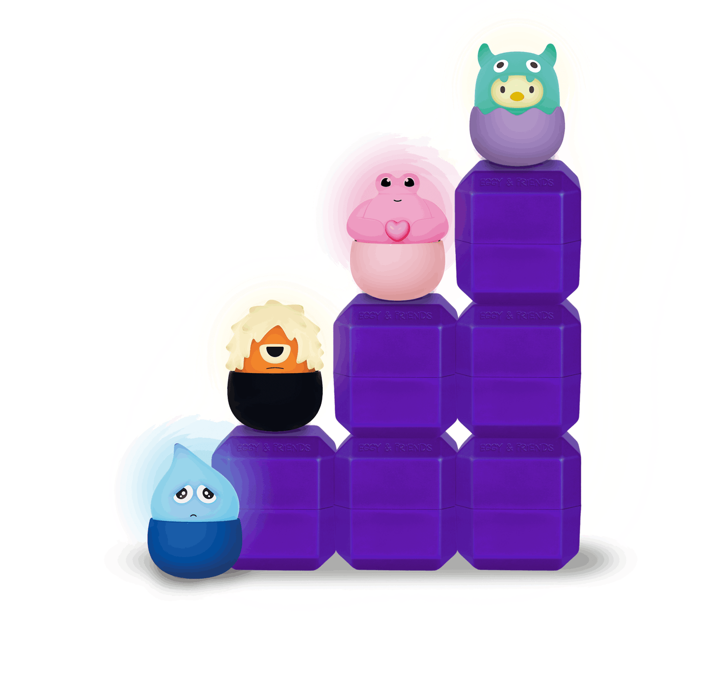 Moses verlag - Eggy mystery lights blindbox monsters 1st assorti - Playlaan