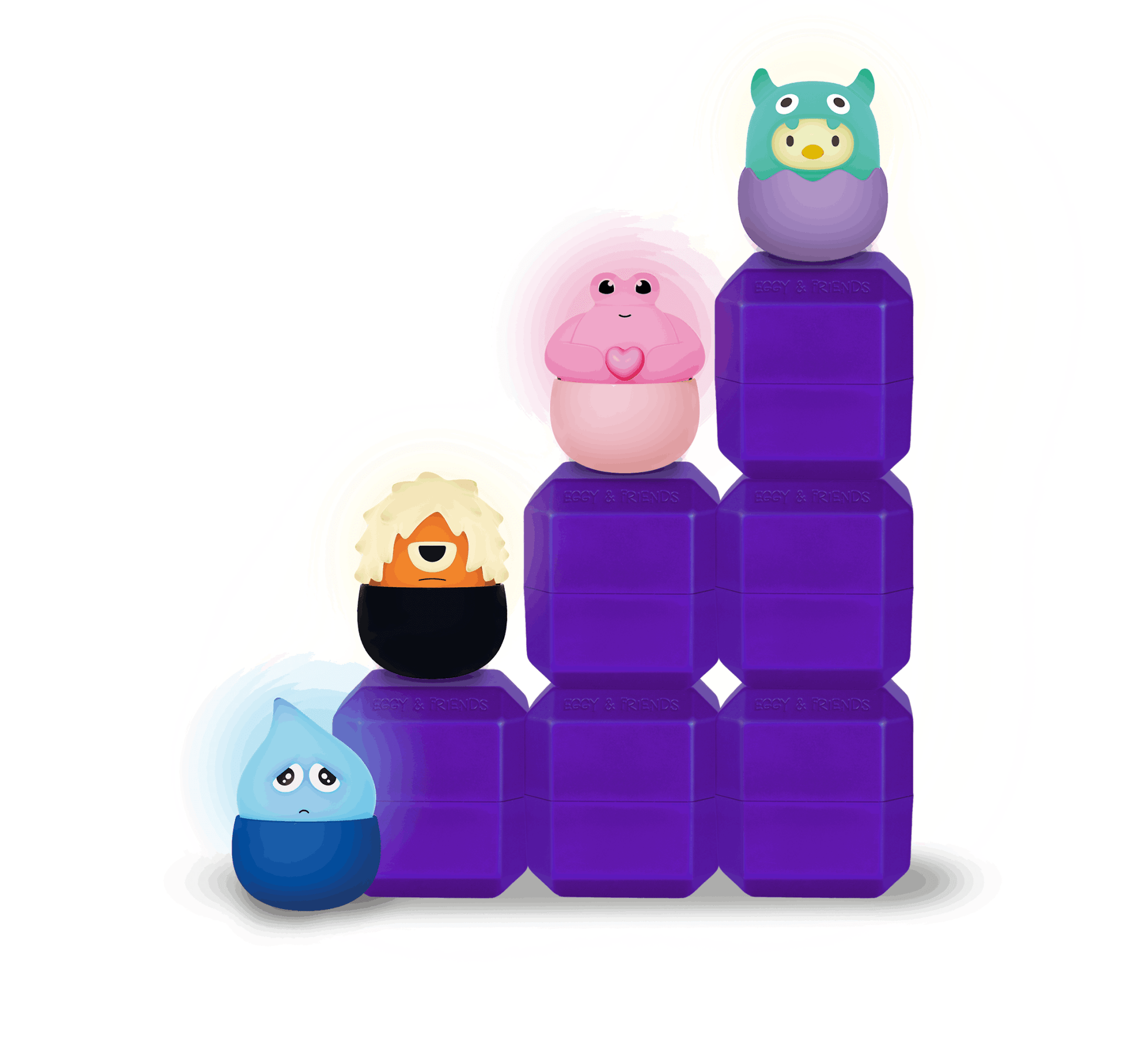 Moses verlag - Eggy mystery lights blindbox monsters 1st assorti - Playlaan