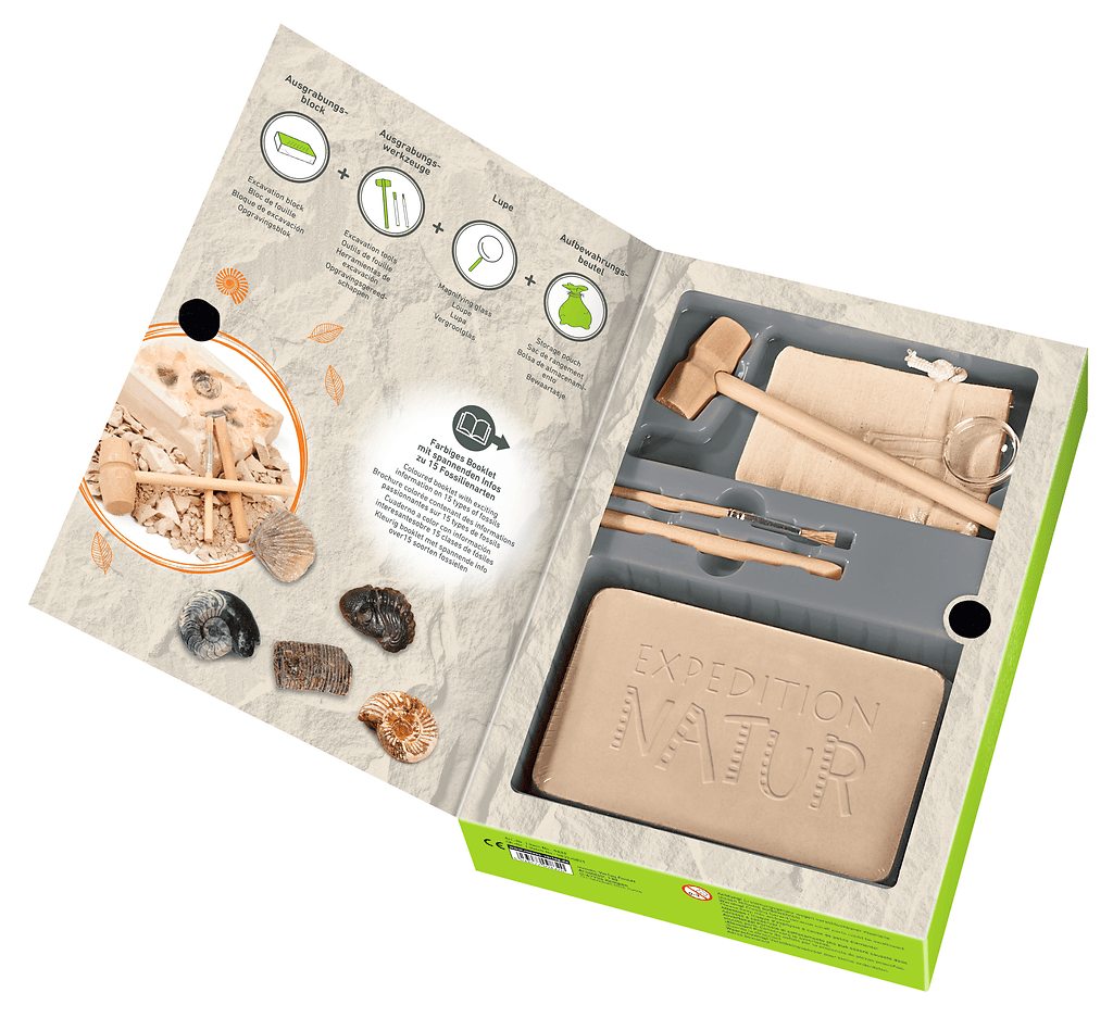 Moses verlag - Moses - Expeditie natuur uithakset - fossielen - Playlaan