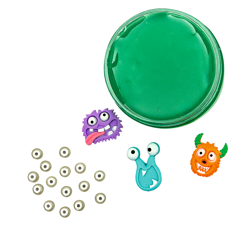 Moses verlag - Moses - Glibber klei slijm met confetti - glow in the dark monsters - Playlaan